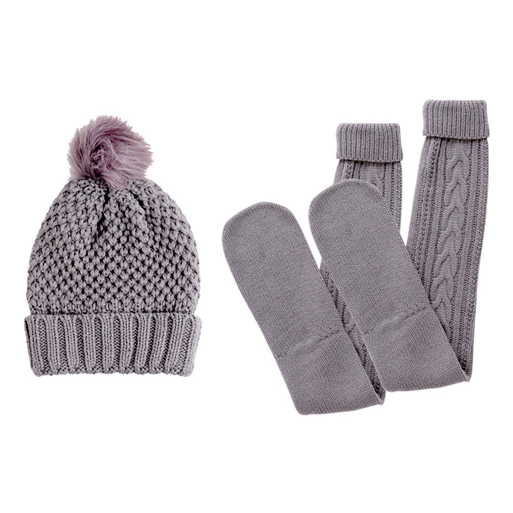 Winter Hat & Sock Jetset Diaries Beanie&Sock Gray